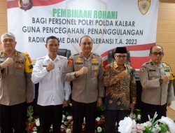 Perkuat Patriotisme Dan Nasionalisme Personel Polri, Polda Kalbar Gelar Pembinaan Rohani Untuk Pencegahan Penanggulangan Radikalisme Dan Intoleransi