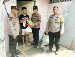 Polsek Pontianak Barat Salurkan Bantuan Untuk Warga Masyarakat Yang Membutuhkan.