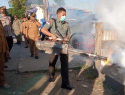 Basmi Sarang Nyamuk, Komandan kodim 1204/Sanggau Bersama Babinsa Dampingi Kegiatan Fogging