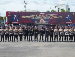 Kapolda Kalbar Pimpin Upacara HUT Ke 78 Korps Brimob Polri di Mako Satbrimobda Polda Kalbar