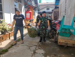 Cegah DBD, Danramil 1204-01/Kapuas Bersama Forkopimda kab.sanggau Laksanakan Kerja Bakti