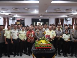 Kapolres Landak Memimpin Syukuran Hut  Pengamanan Yang Ke 43 Di Aula BKPM Polres Landak