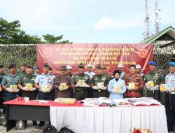 Pangdam Tanjungpura Bersama Orjen TNI Musnahkan Barang Bukti Sabu 21,028 Kg di Otmil II-06 Pontianak