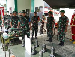 Pangdam Tanjungpura Tinjau Latihan Posko I Korem 102/Pjg