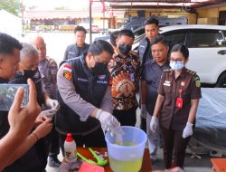 Polres Sintang Merilis Pengungkapan Kasus Tindak Pidana Narkotika dan Pemusnahan Barang Bukti Narkoba