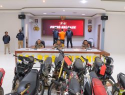 Polres Sintang Gelar Press Release Ungkap Kasus Pencurian 10 Unit Sepeda Motor