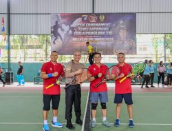 Pangdam Tanjungpura Buka Open Tournament Tennis Lapangan Piala Panglima TNI