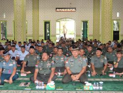 Sambut HUT ke-79, Prajurit dan PNS TNI di Wilayah Garnisun Pontianak Laksanakan Doa Bersama