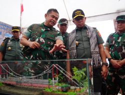 Solusi Irigasi Ratusan Hektar Sawah di Banyumas, Panglima TNI dan Kasad Resmikan Instalasi Pompa Hidram