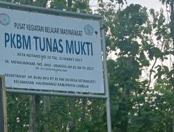 DIDUGA PUSAT KEGIATAN BELAJAR MASYARAKAT( PKBM )TUNAS MUKTI  FIKTIF.